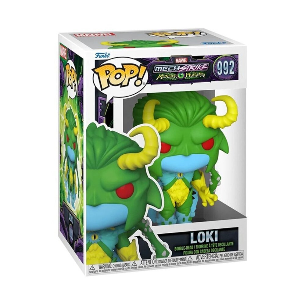 Funko Pop! Marvel Loki #992 Mech Strike Monster Hunters Vinyl Bobble-Head – New